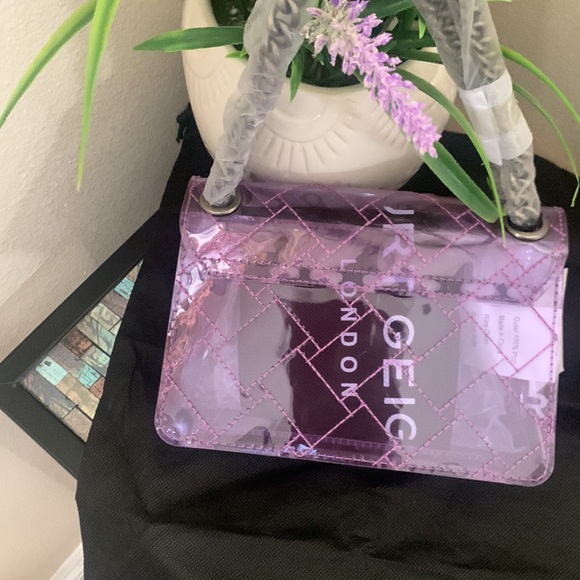 Kurt Geiger London Rainbow Shop Mini Kensington Transparent Shoulder Bag - Picture 14 of 17